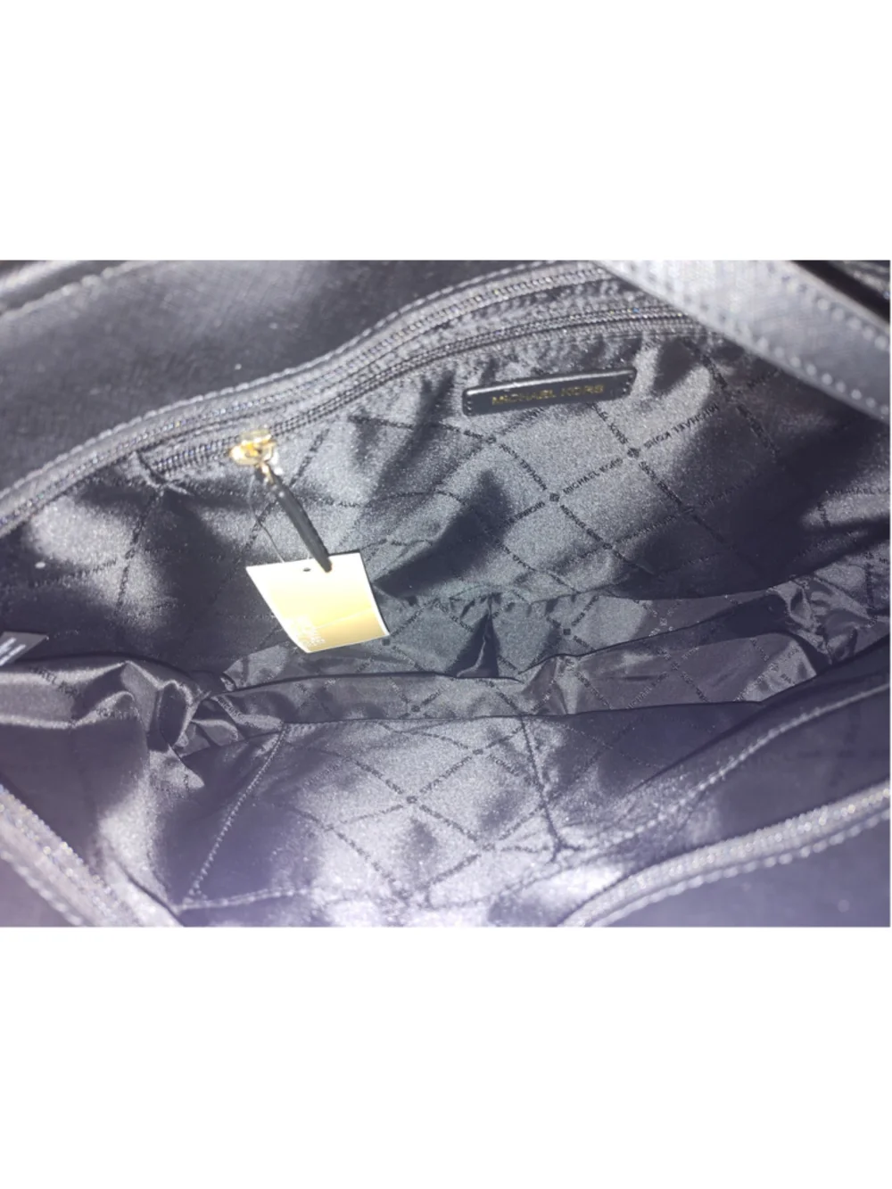 Women's Michael Kors Black Gold Tote Bag One Size